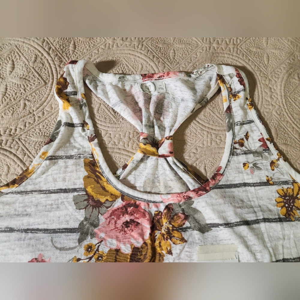 Floral Racerback Tank (S12) - Picture 7 of 9